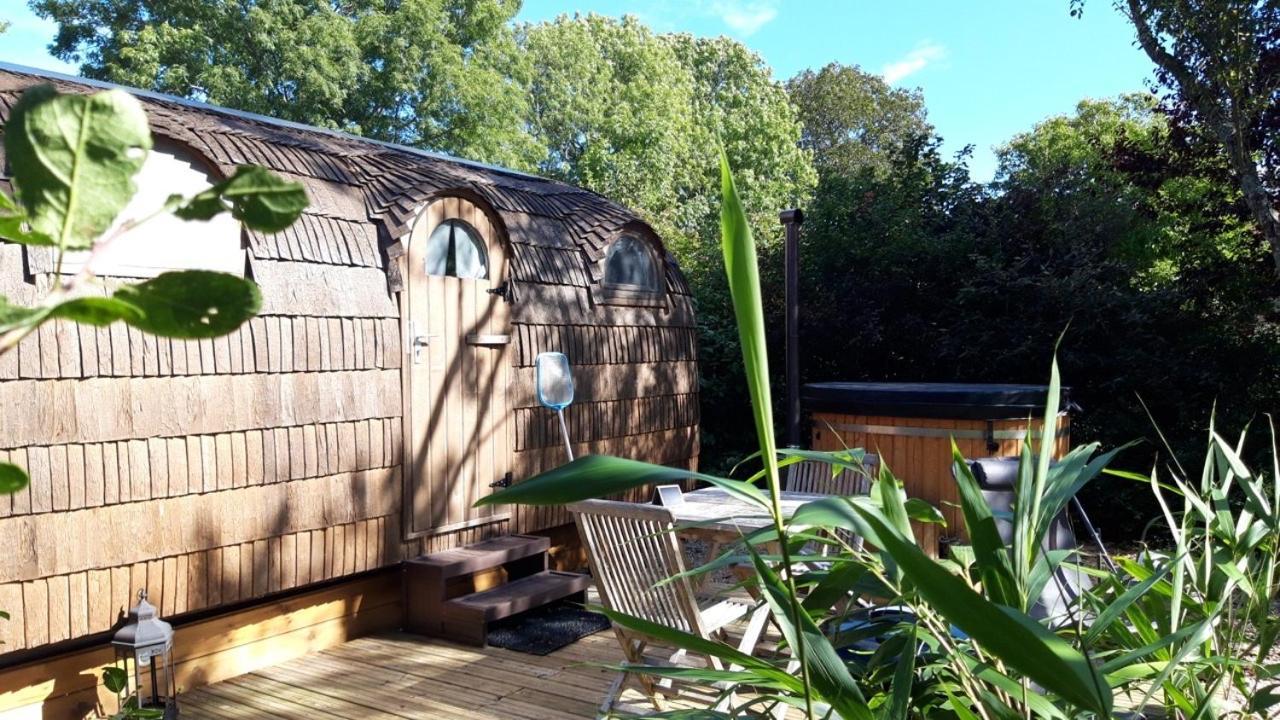 Cabane En Bois Avec Bain Nordique Et Sauna Marigny  Kültér fotó