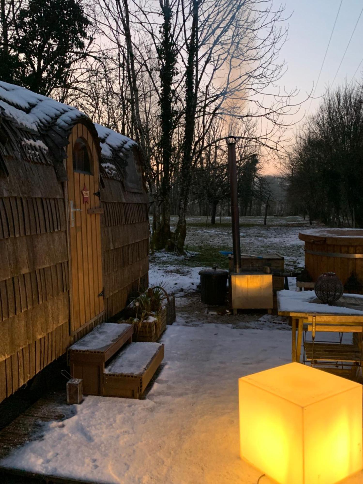 Cabane En Bois Avec Bain Nordique Et Sauna Marigny  Kültér fotó